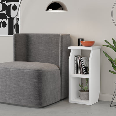 Tena Modern Side Table – White