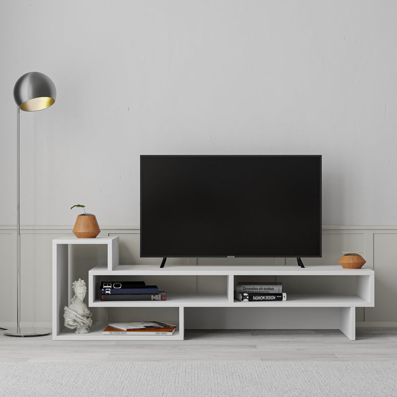 Tetra TV Stand 136.5cm – styled in living room – Decortie