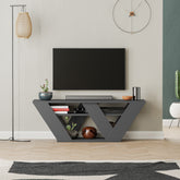 Pipralla Modern TV Stand 110 cm – Anthracite