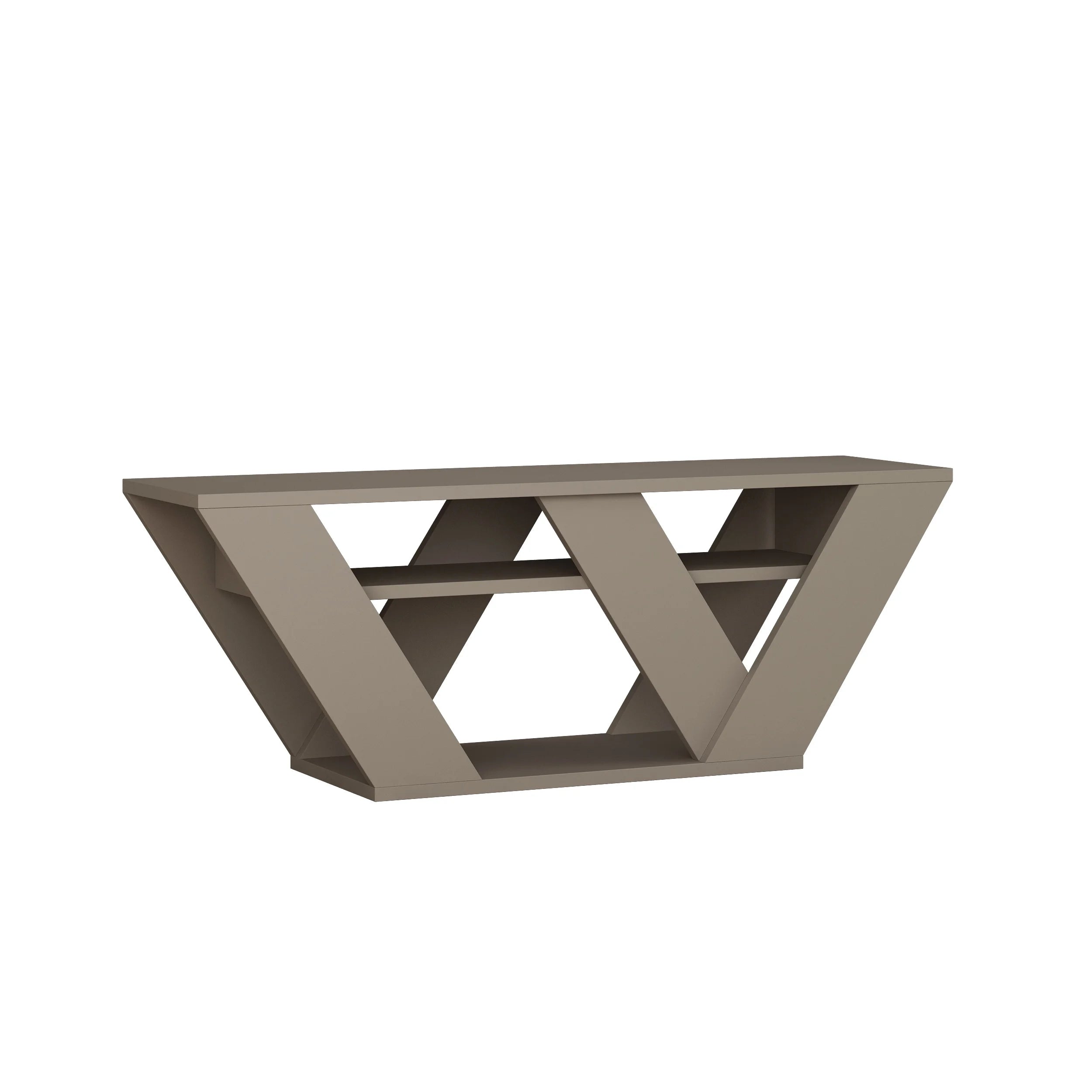 Pipralla Modern TV Stand Multimedia Centre TV Unit With Shelves 110cm