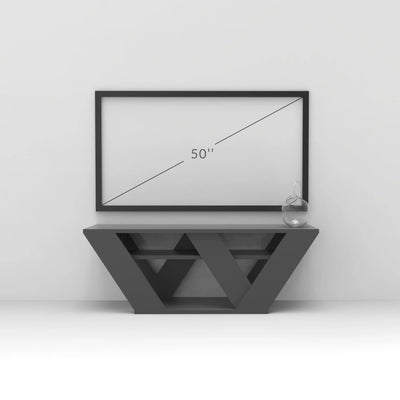 Pipralla Modern TV Stand Multimedia Centre TV Unit With Shelves 110cm