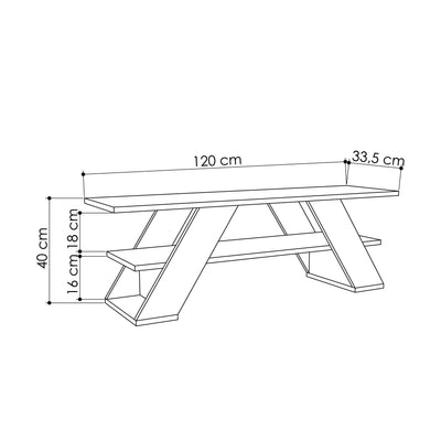 Farfalla TV Stand 120cm – Decortie