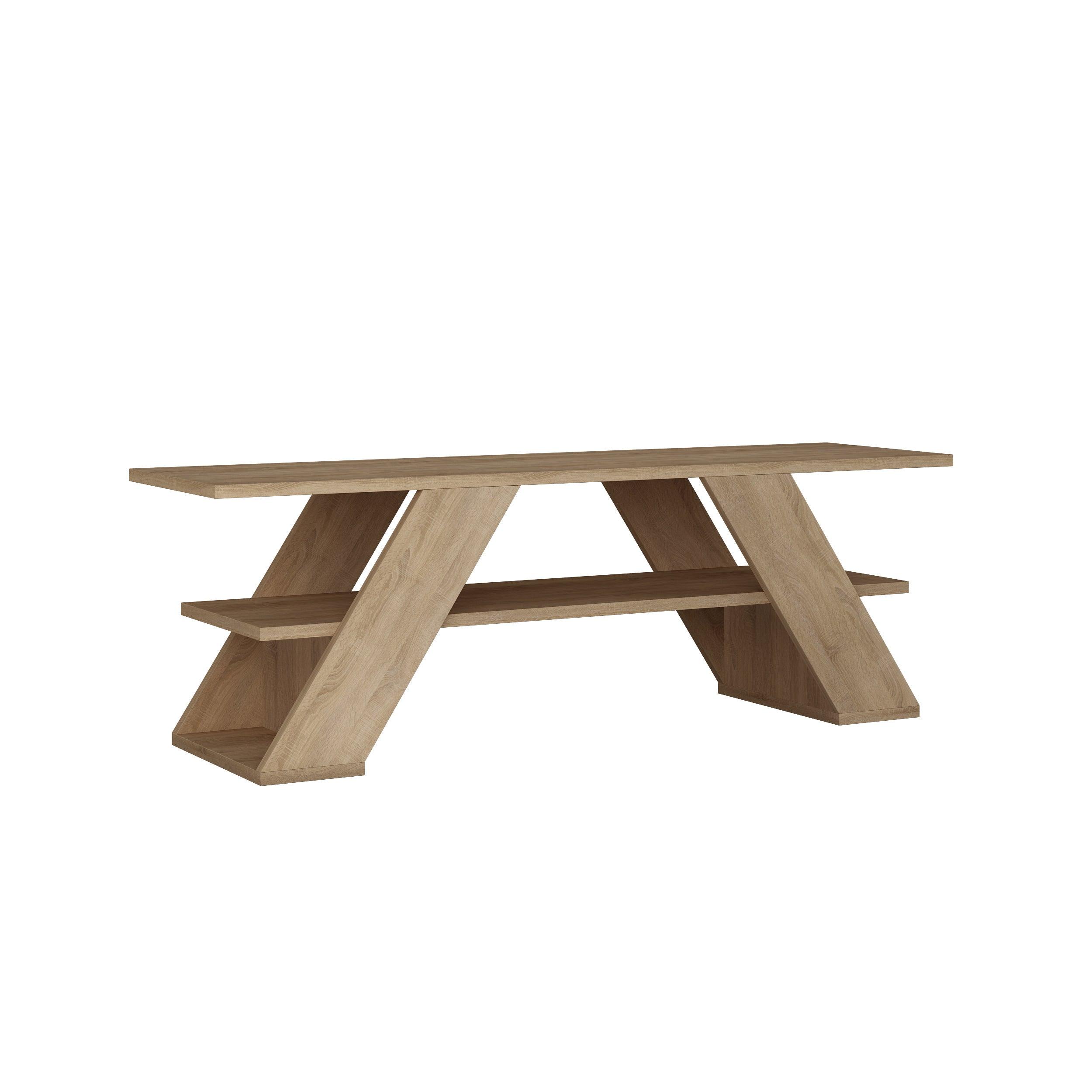 Farfalla Modern TV Stand Multimedia Centre TV Unit With Shelves 120cm - Decortie