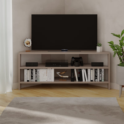 Thales Corner Modern TV Stand Multimedia Centre Corner 110cm - Decortie