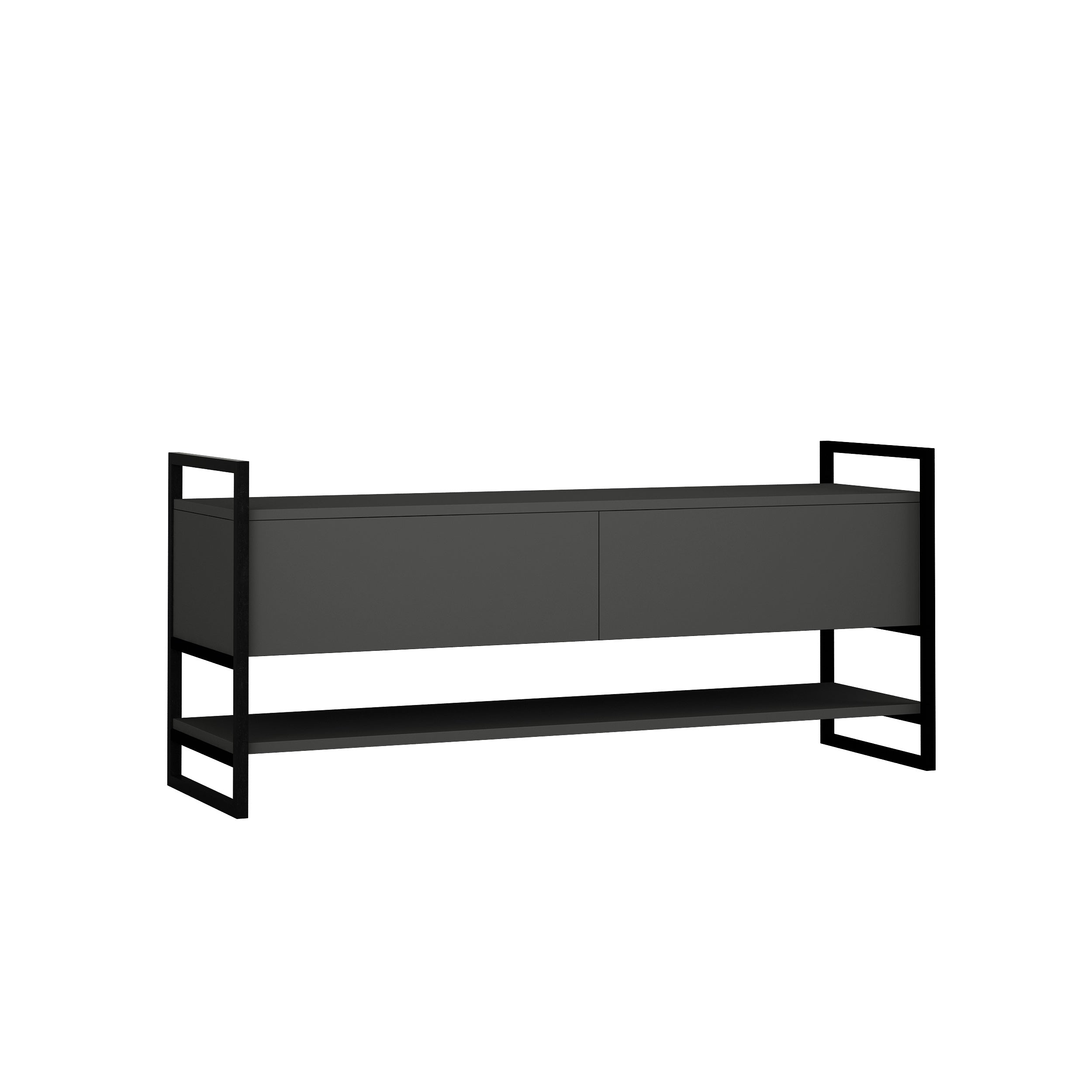 Metola Modern TV Stand Multimedia Centre TV Unit With Storage Cabinet 130cm - Decortie