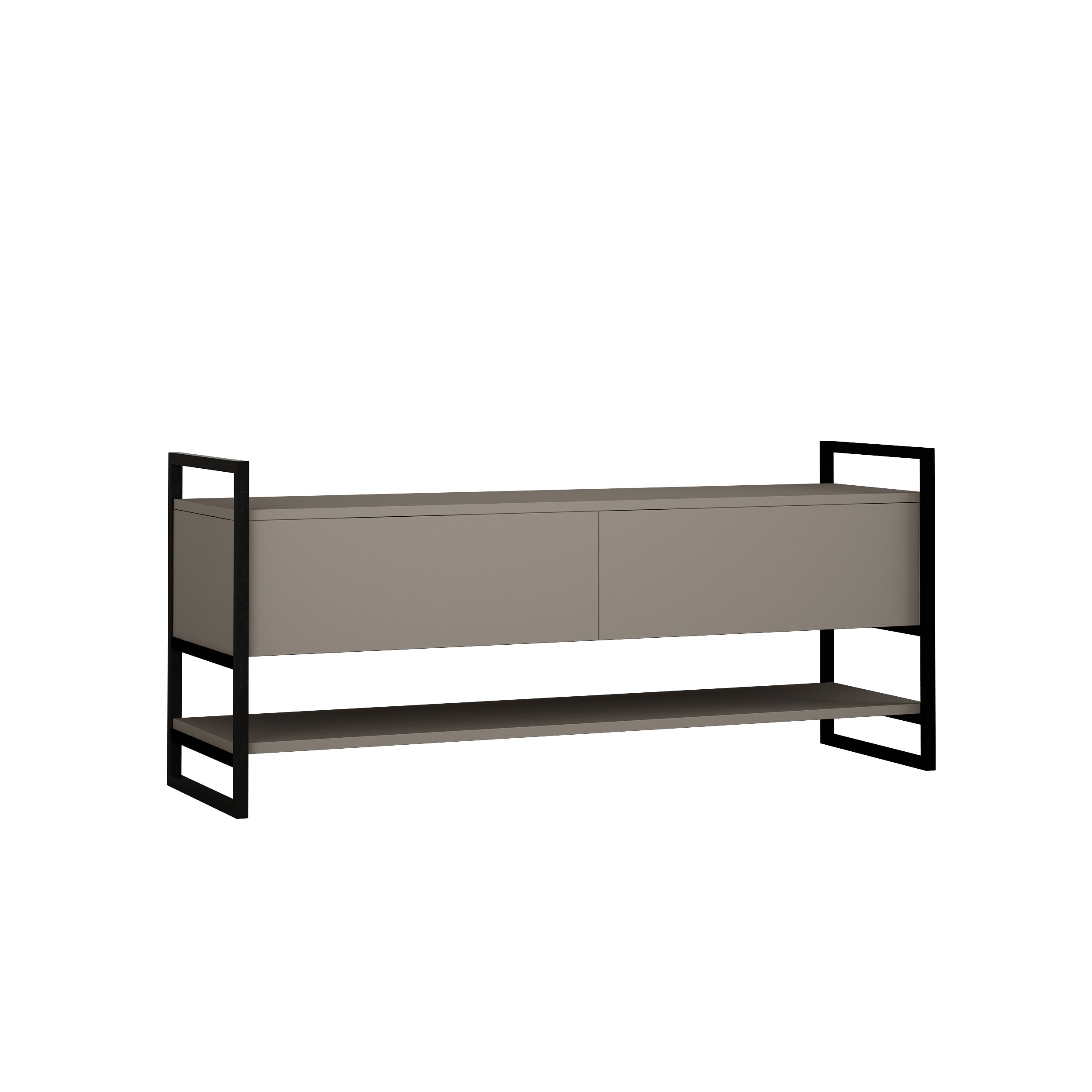 Metola Modern TV Stand Multimedia Centre TV Unit With Storage Cabinet 130cm - Decortie