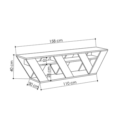 Ralla TV Stand 158cm – Decortie