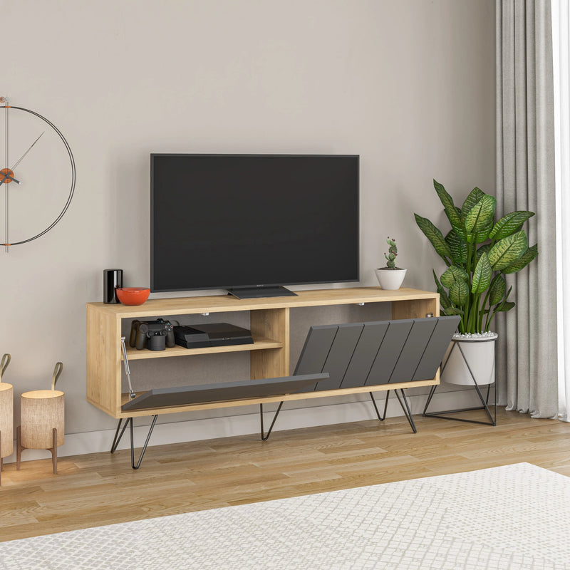 Picadilly TV Stand 139cm with open storage – Decortie