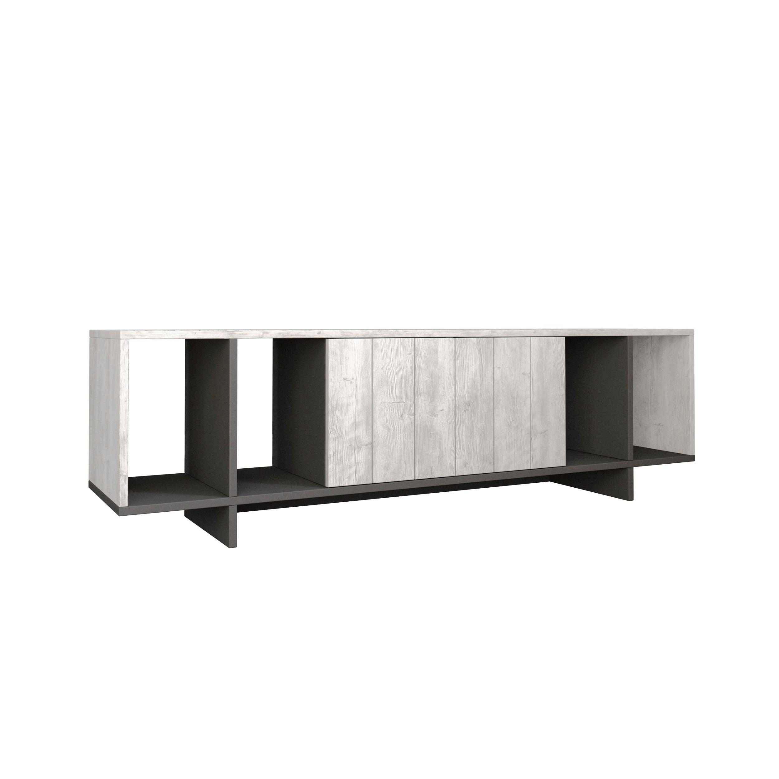 Zitano Modern TV Stand Multimedia Centre With Storage Cabinet 160cm - Decortie