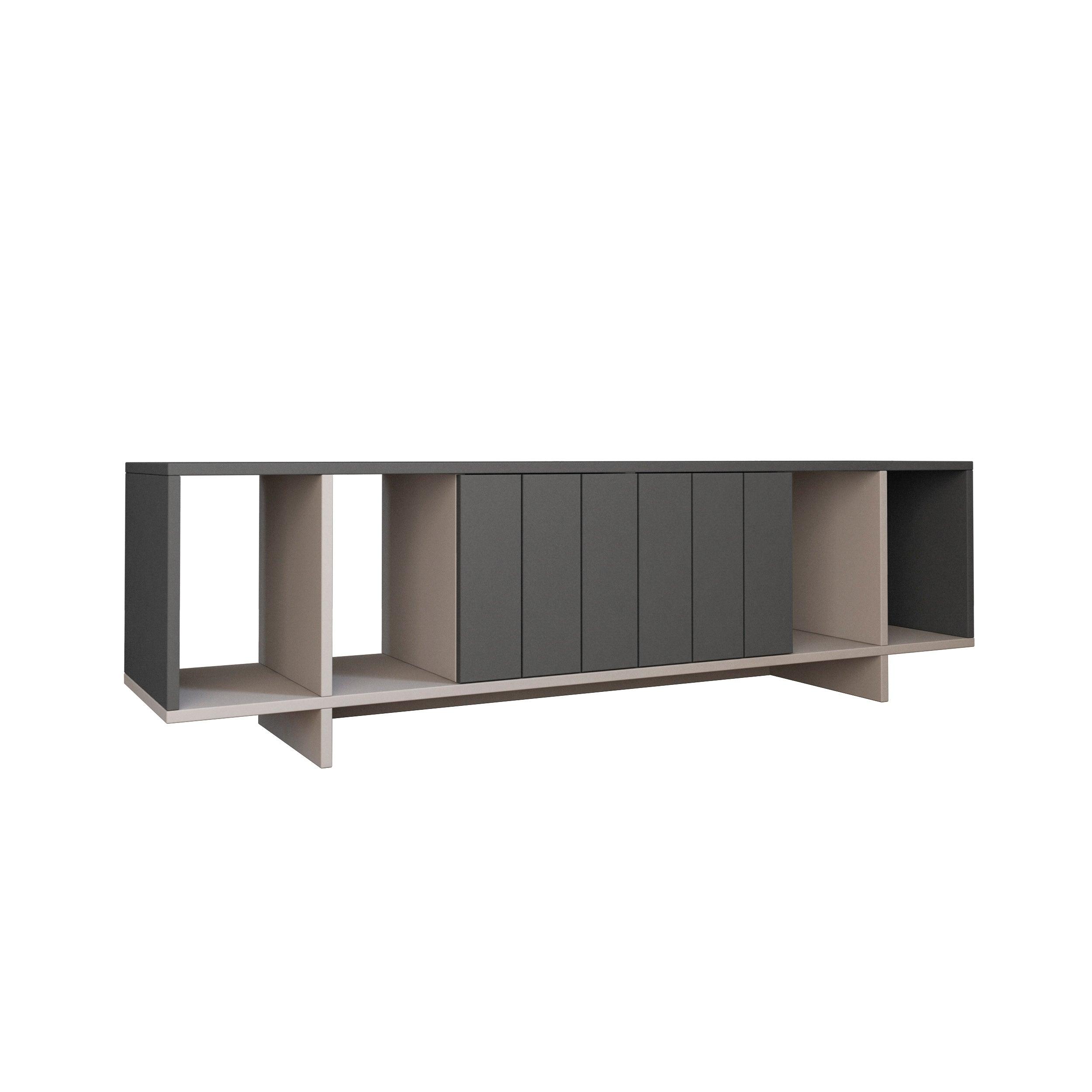 Zitano Modern TV Stand Multimedia Centre With Storage Cabinet 160cm - Decortie