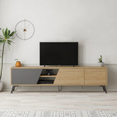 Fiona Modern Tv Stand 180cm in Oak,Anthracite