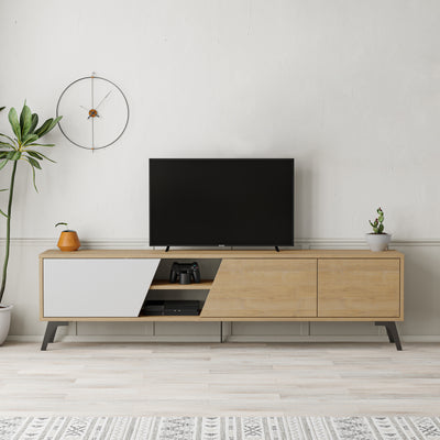 Fiona Modern Tv Stand 180cm in Oak,White