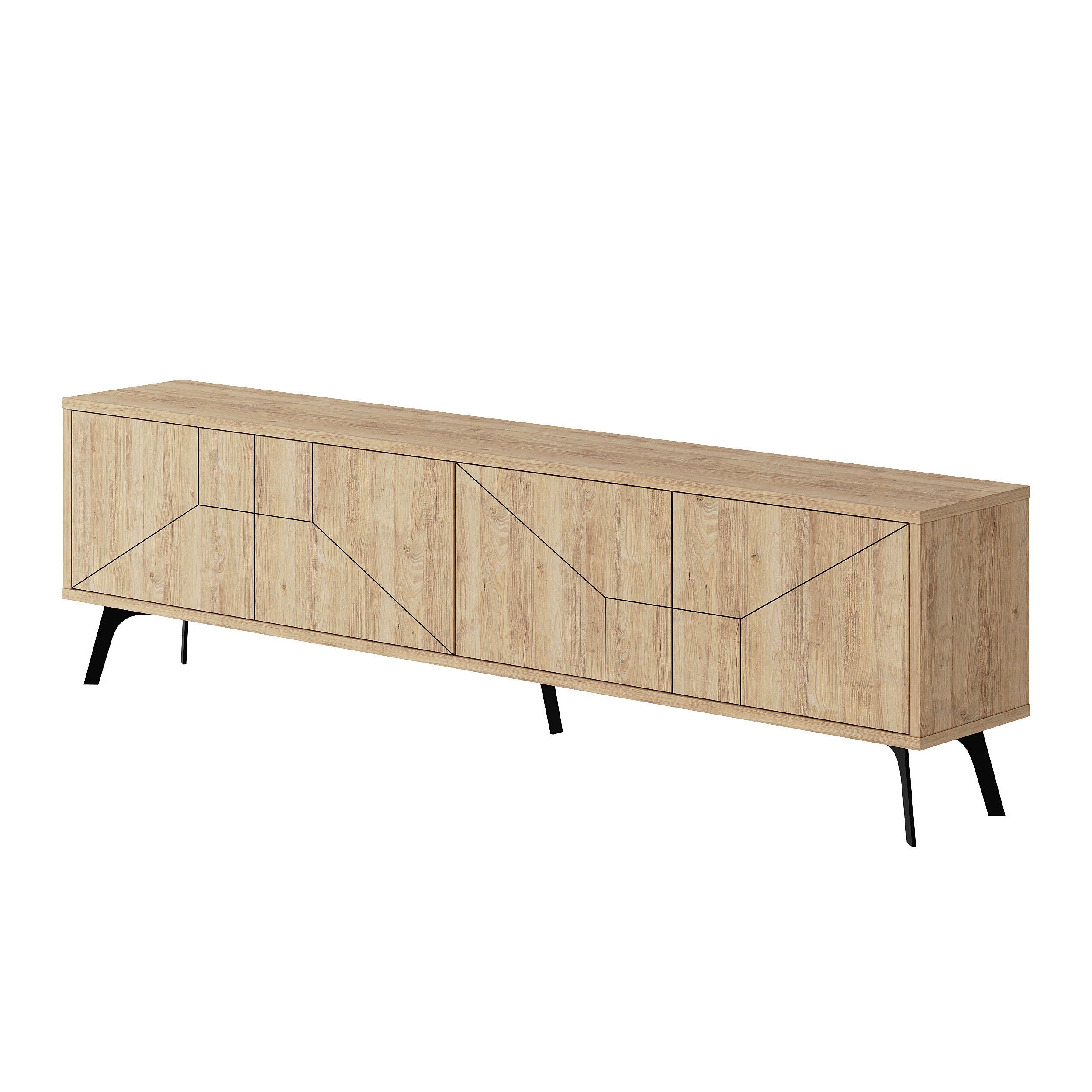 Dune TV Stand 180cm – white background – Decortie
