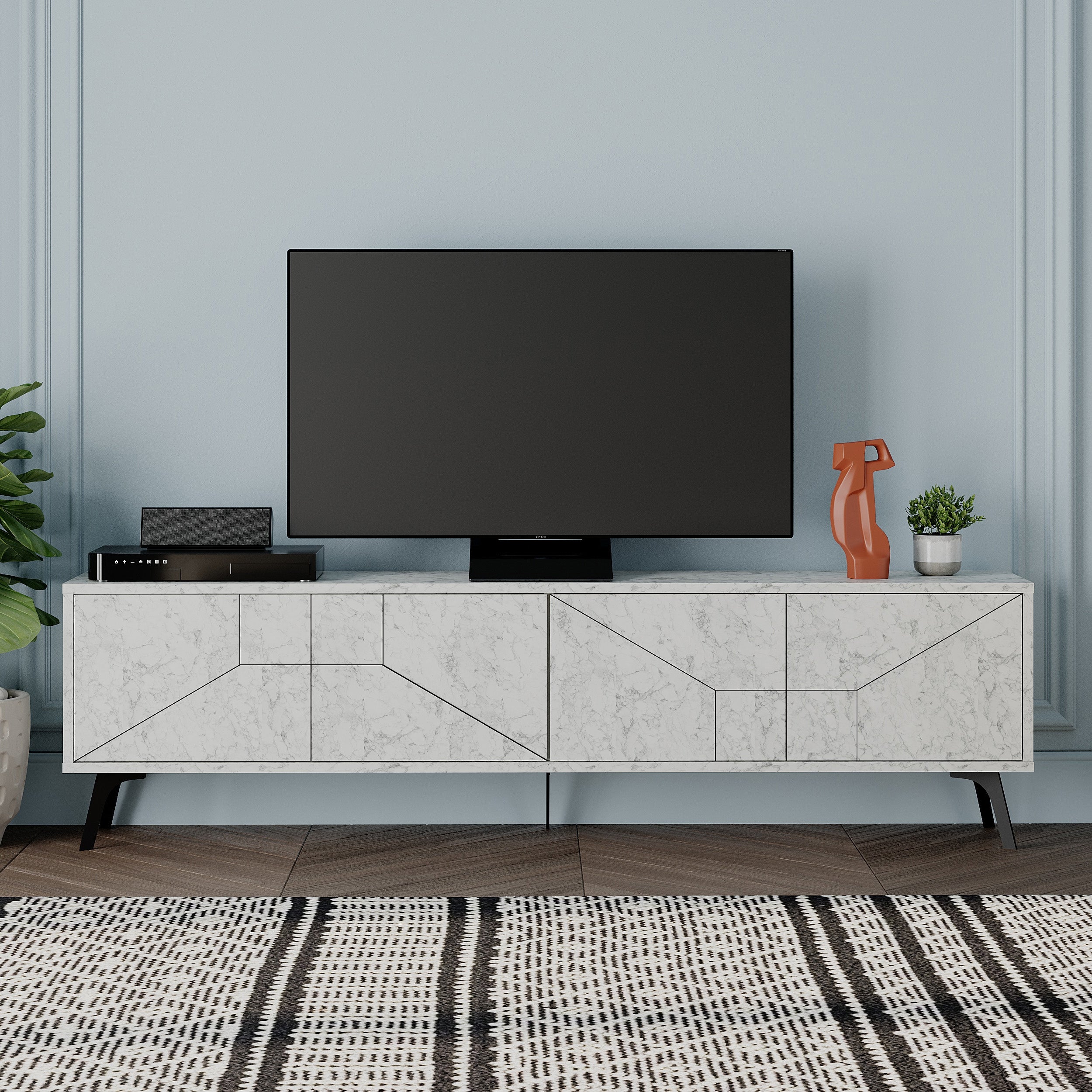 Dune TV Stand 180cm – room hero view – Decortie