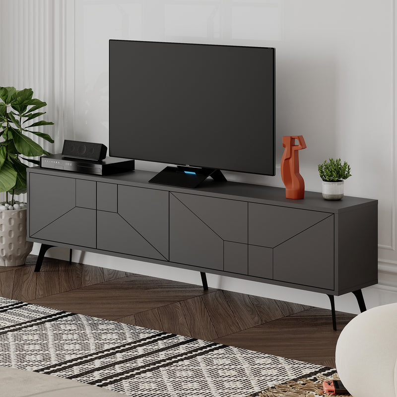 Dune TV Stand 180cm – styled in living room – Decortie