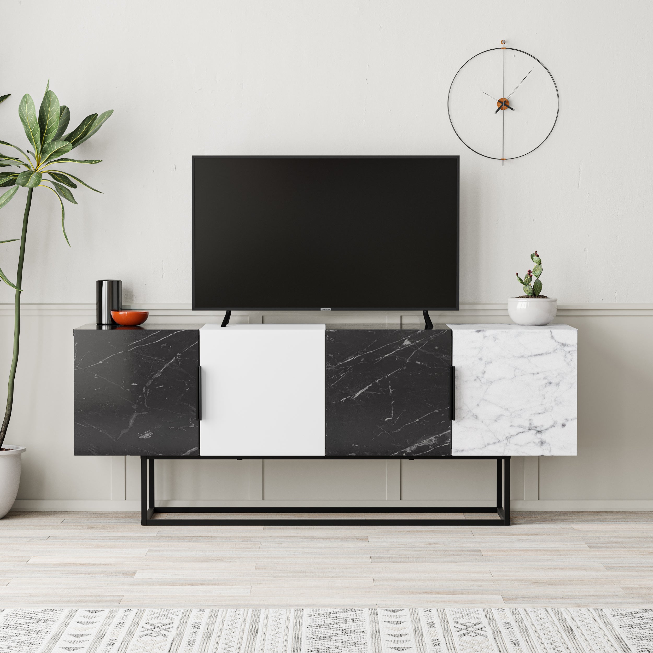 Tontini Modern TV Stand Multimedia Centre - Decortie