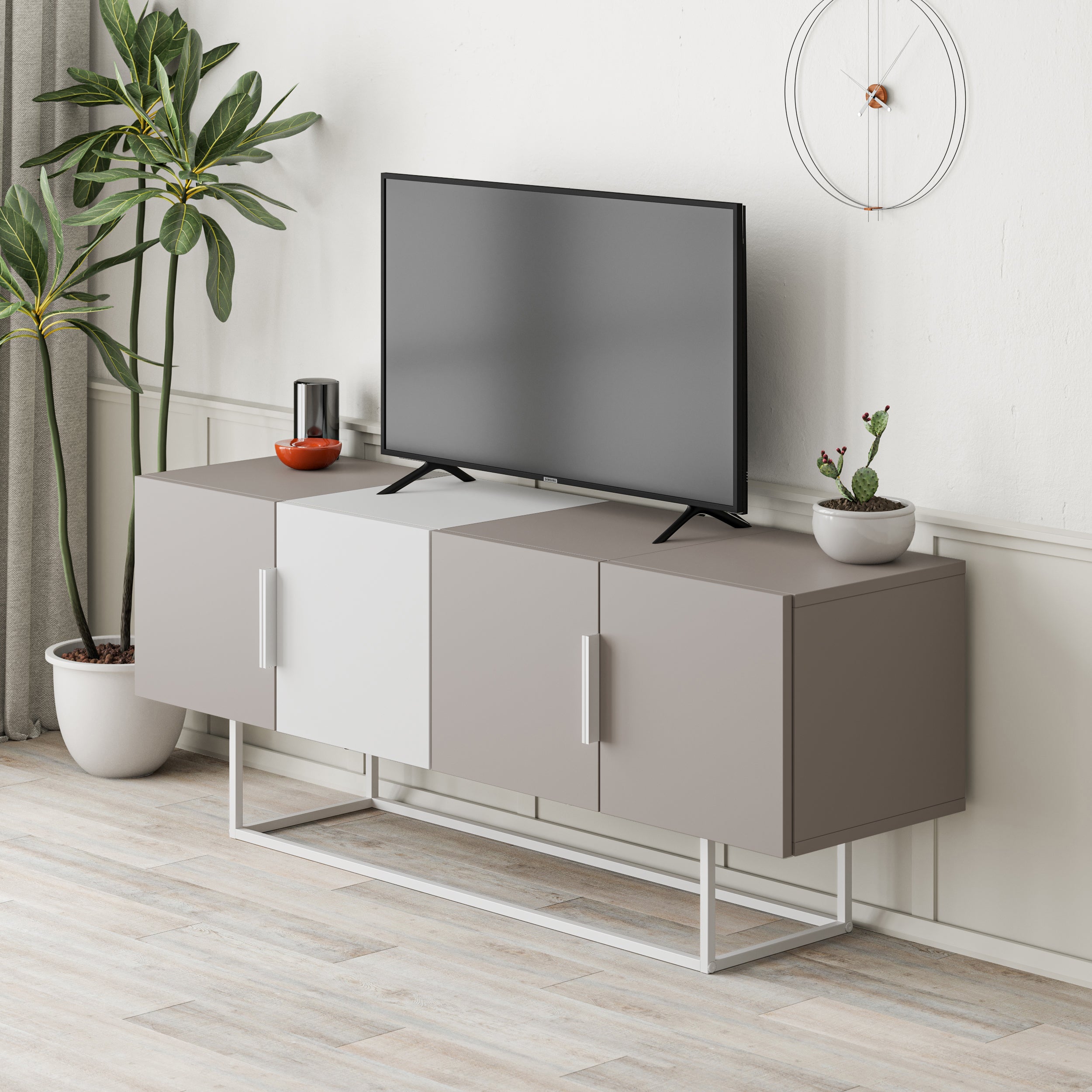 Tontini Modern TV Stand Multimedia Centre - Decortie