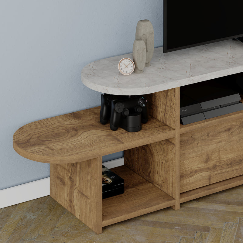 Lyra Modern TV Stand Multimedia Centre TV Unit With Storage Cabinet 167cm - Decortie