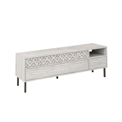 Heaton Modern TV Stand Multimedia Centre TV Unit With Storage Cabinet 144.6cm - Decortie