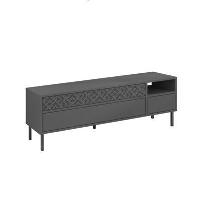 Heaton Modern TV Stand Multimedia Centre TV Unit With Storage Cabinet 144.6cm - Decortie
