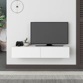Francy Modern Wall-Mounted TV Unit 135cm – White