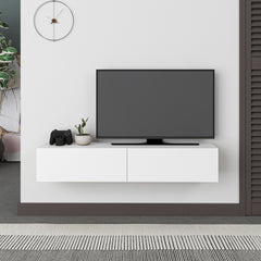 Francy Modern Wall-Mounted TV Unit 135cm – White