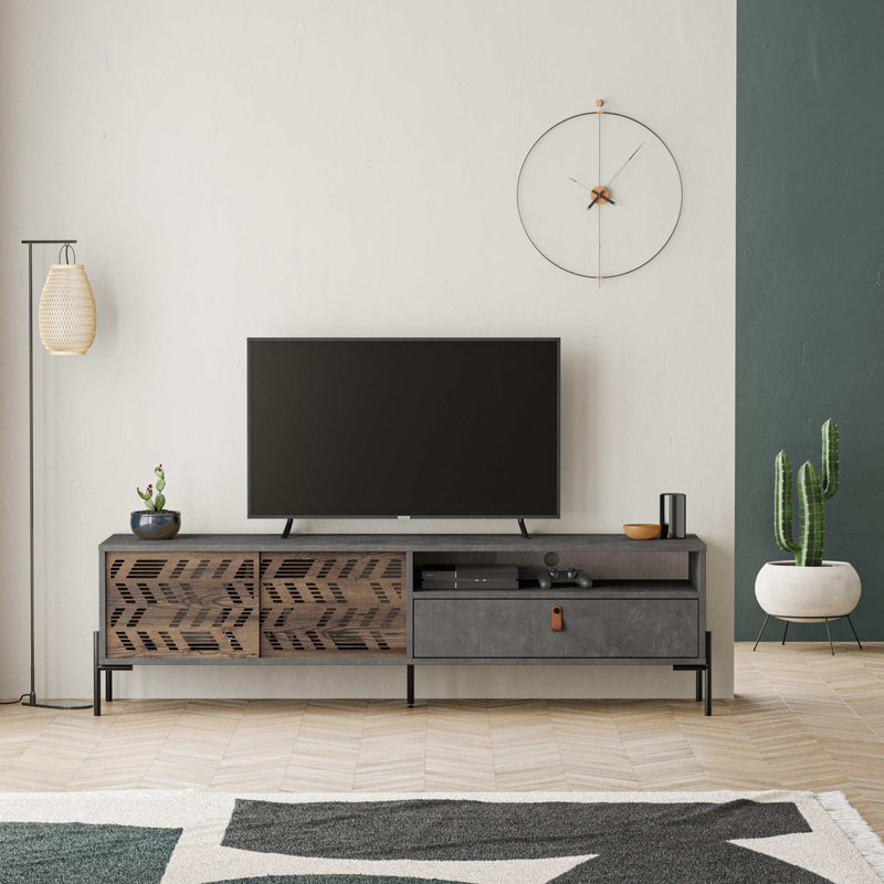 Dionysos Modern TV Stand Multimedia Centre TV Unit With Storage Cabinet 170cm - Decortie