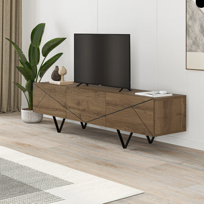 Jakomen TV Cabinet 3D 160cm - Dark Oak - view 2
