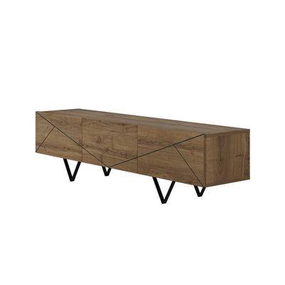 Jakomen TV Cabinet 3D 160cm - Dark Oak - view 5