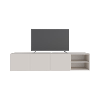 Conrad TV Unit – 180 cm – 3 Soft Close Doors Wall Mounted Entertainment Centre – Sandstone