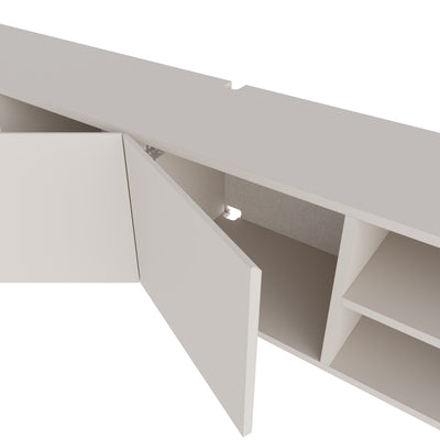 Conrad TV Unit – 180 cm – 3 Soft Close Doors Wall Mounted Entertainment Centre – Sandstone
