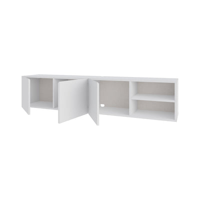 Conrad TV Unit – 180 cm – 3 Soft Close Doors Wall Mounted Entertainment Centre – White