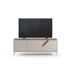 Vesco Modern TV Stand with 3 Door Storage 150cm – Oak,Sandstone