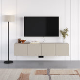 Combe Floating Wall-Mounted TV Unit 180cm (W) Soft-Close 4 Doors