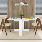 Artemio Dining Table – Foldable – White Finish in White