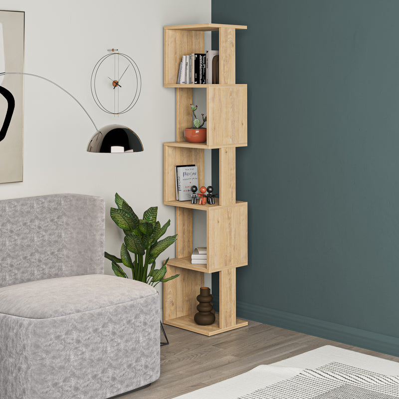 Piri Modern Bookcase Display Unit Tall 161cm - Decortie