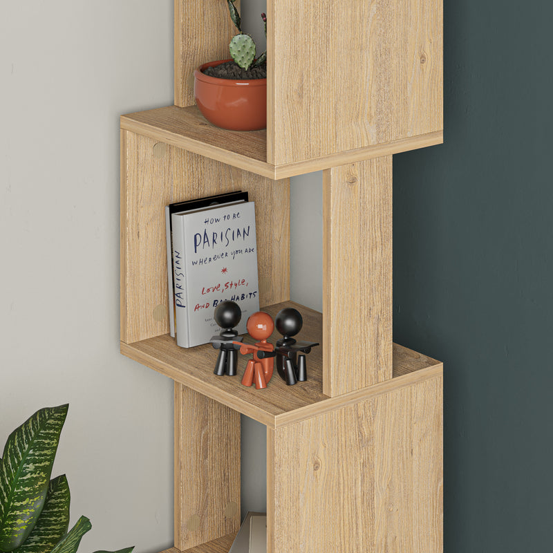 Piri Modern Bookcase Display Unit Tall 161cm - Decortie