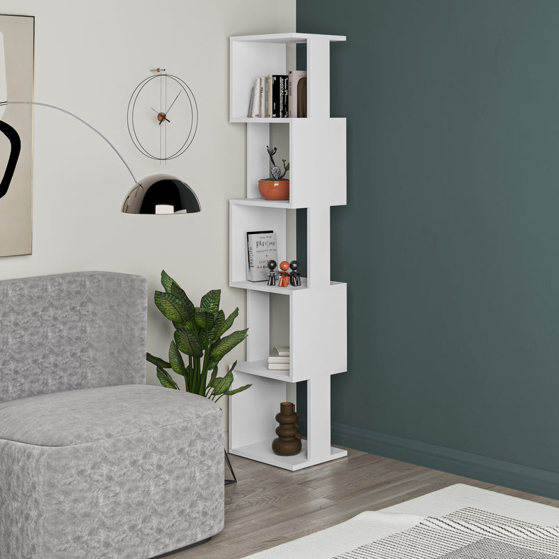 Piri Modern Bookcase Display Unit Tall 161cm - Decortie