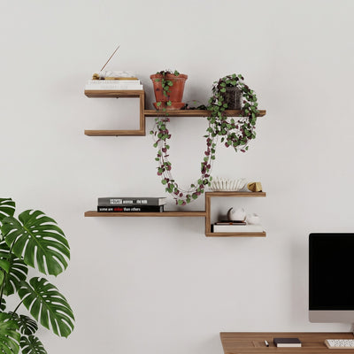 Fork Modern Floating Shelf Set 18.2cm Short – Deep Oud
