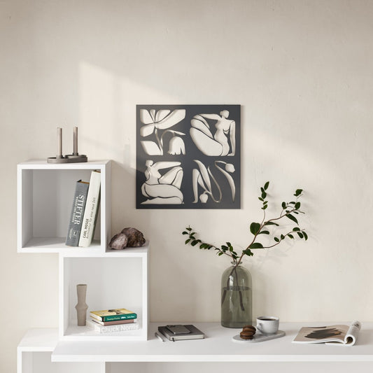 Aitus Modern Metal Wall Art Home Decorative Ornament - Metal Wall Art - Decortie - Black -