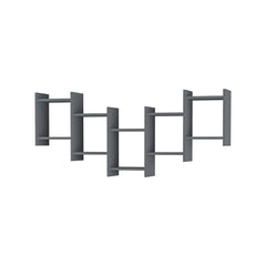 Bat Modern Floating Shelf 64cm Tall - Wall Shelf - Decortie - Anthracite Grey