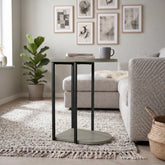 Roya C-Shaped Side Table – Ash Green