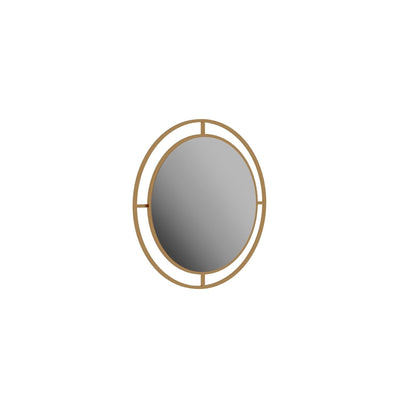 Bubble Modern Design Mirror in Gold, displayed on a wall – view 6