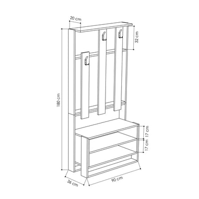 Chester Hall Stand Shoe Rack – Decortie