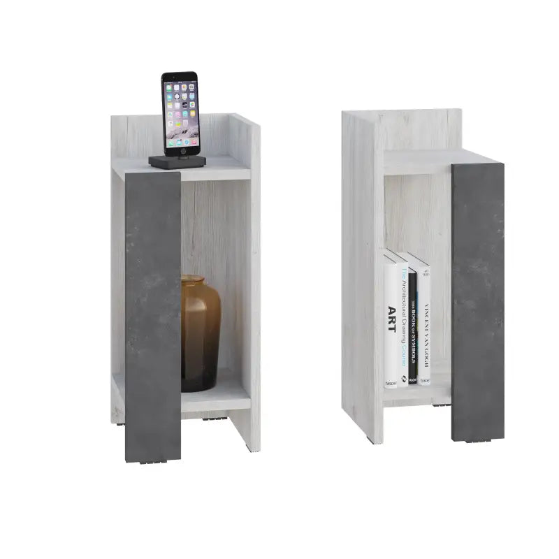 Elos Modern Bedside Table Left And Right 25cm Narrow - Nightstand