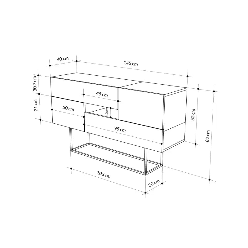 Eros Console Sideboard Display Unit