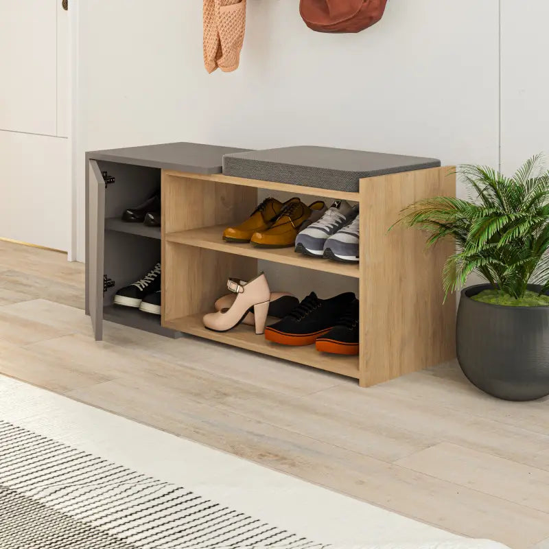 Fiona Shoe Storage With Bench Width 104 cm - Cabinet