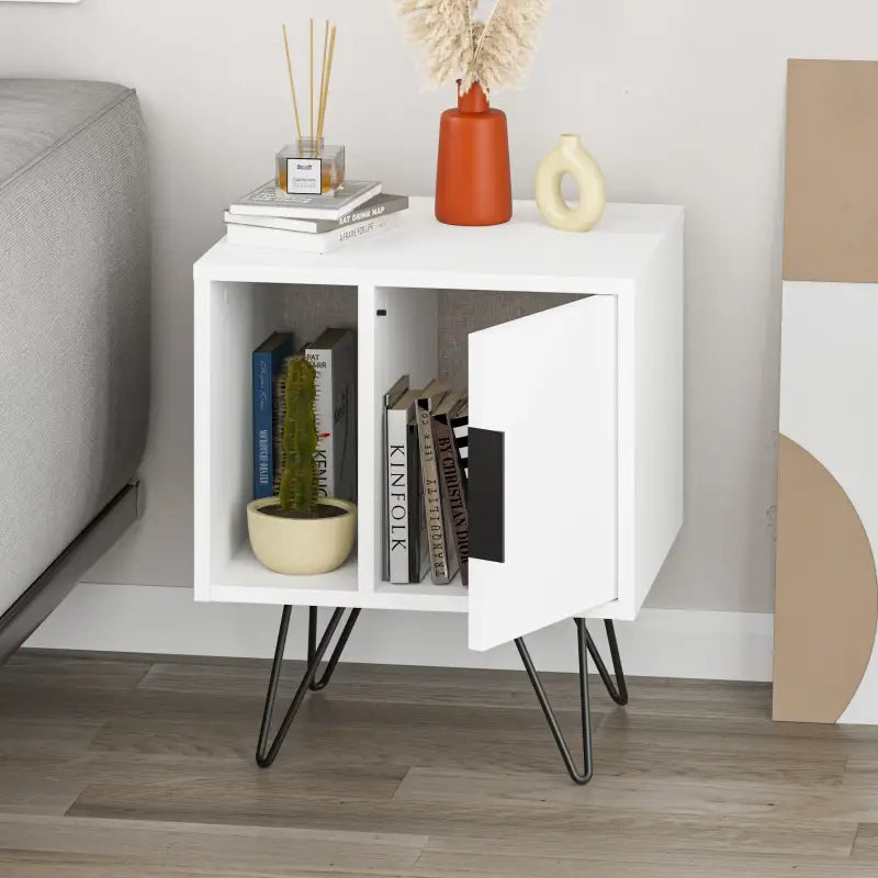 Glynn Modern Bedside Table Width Bedroom Furniture 50.2cm - Nightstand