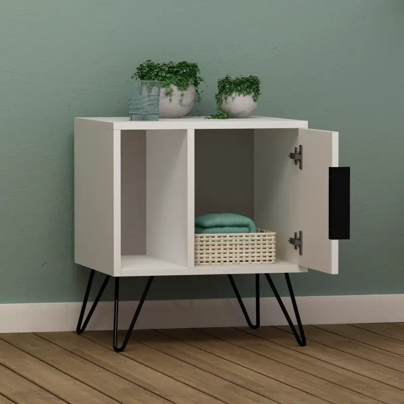 Glynn Modern Bedside Table Width Bedroom Furniture 50.2cm - Nightstand