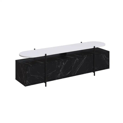 Hanley Modern TV Stand Multimedia Centre Unit With Storage Cabinet 160cm